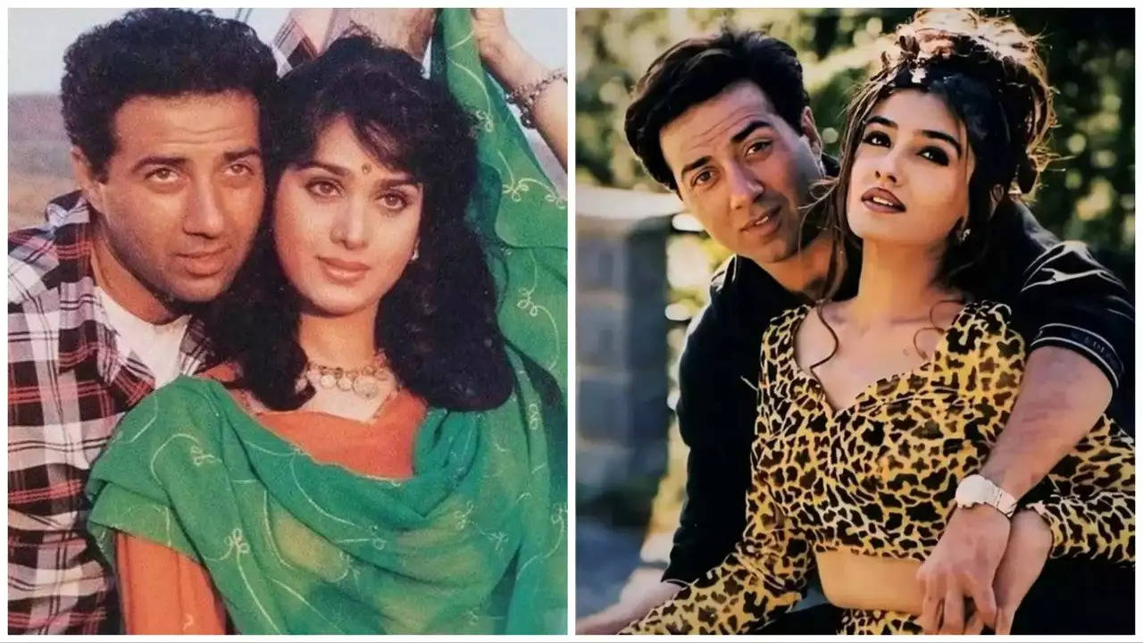 sunny deol ravina and minakshi