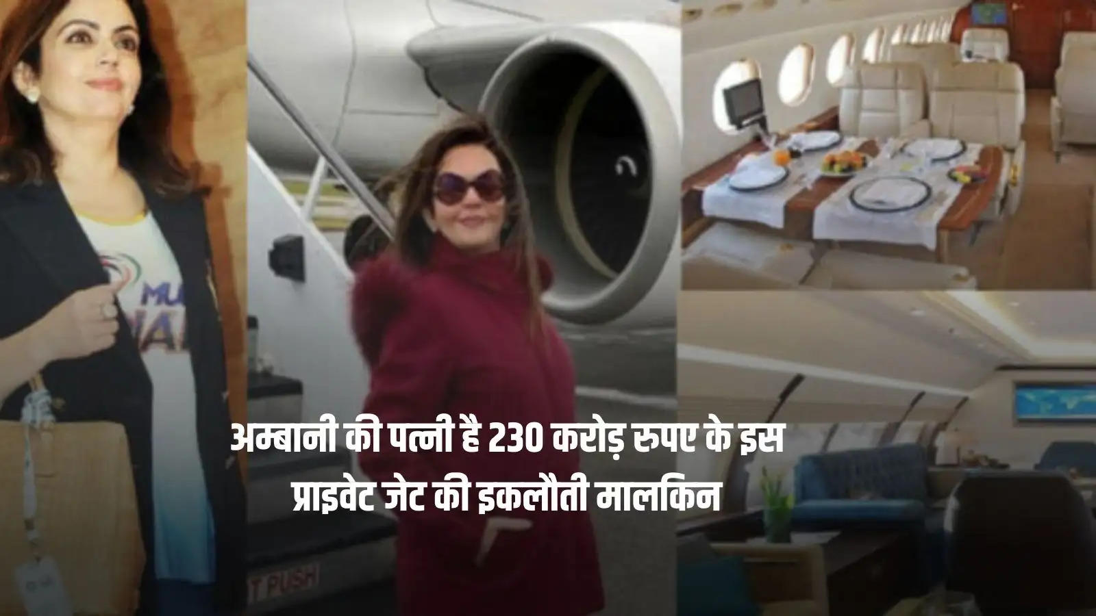 अम्बानी की पत्नी है 230 करोड़ रुपए के इस प्राइवेट जेट की इकलौती मालकिन