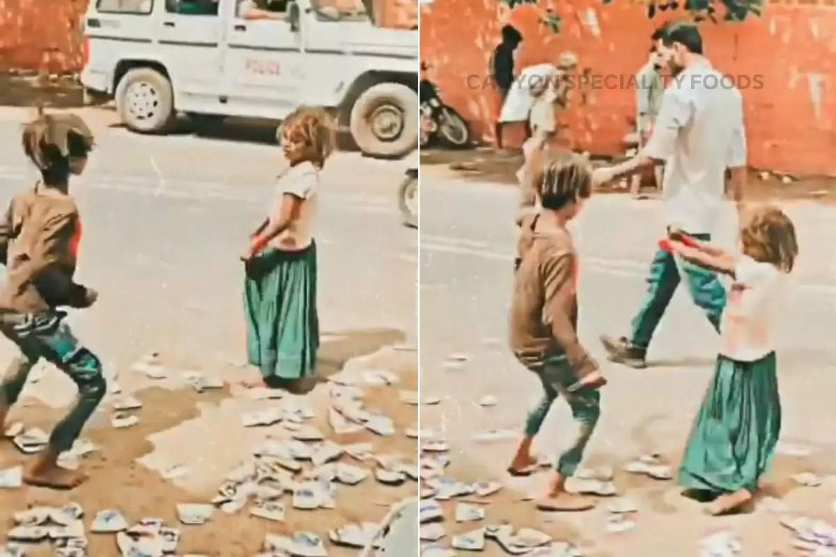 sibling dance on road