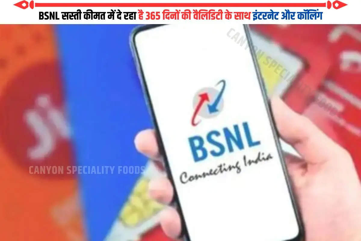 BSNL  सस्ती कीमत में दे रहा है 365 दिनों की वैलिडिटी के साथ इंटरनेट और कॉलिंग