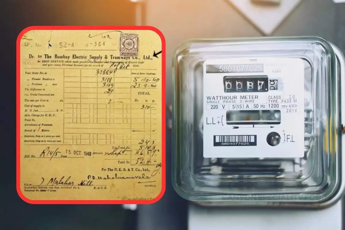 electricity bill 1940 year