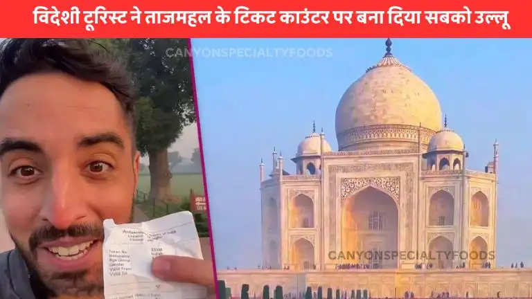 foreign tourist taj mahal video