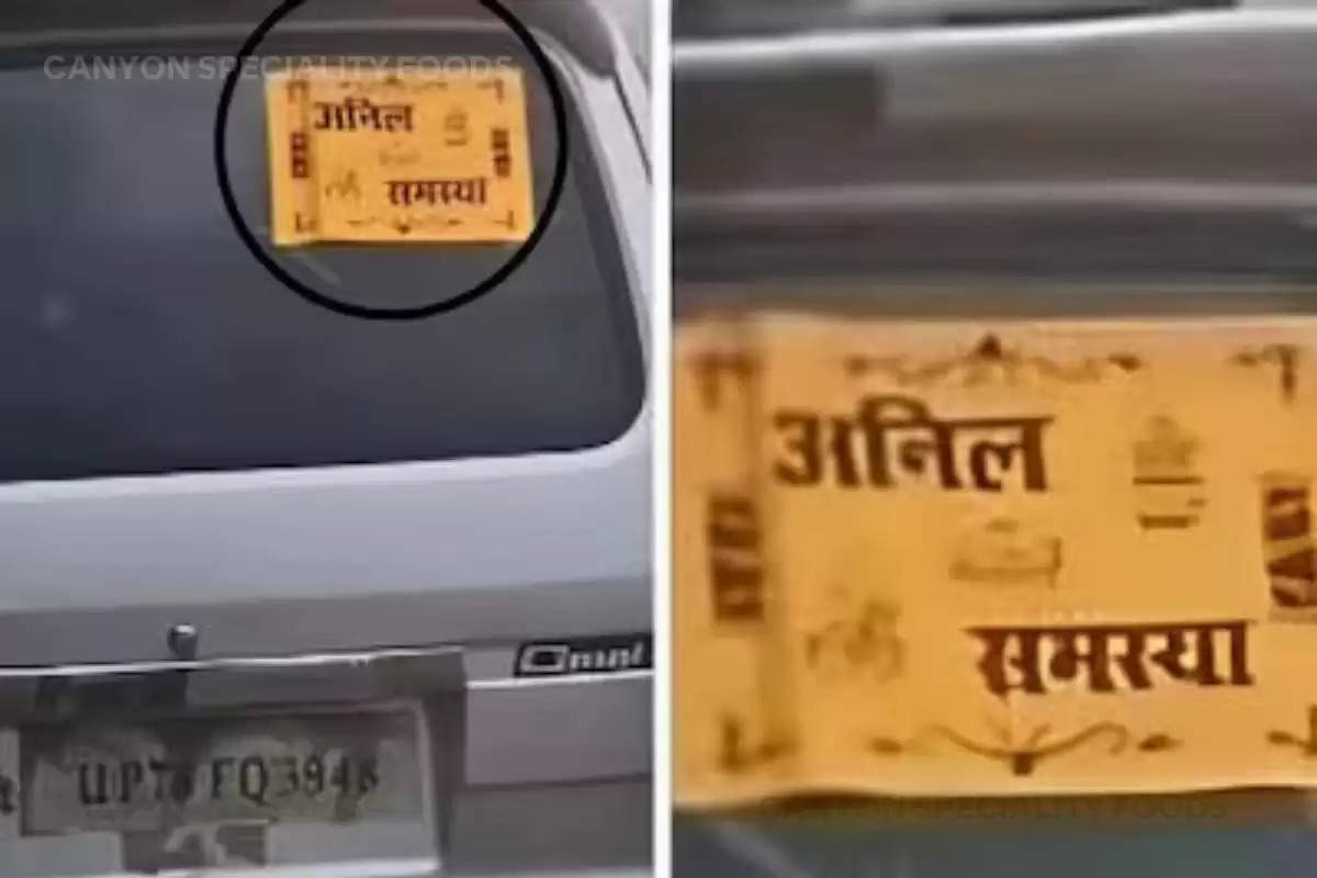 bride funny name samasya written on car