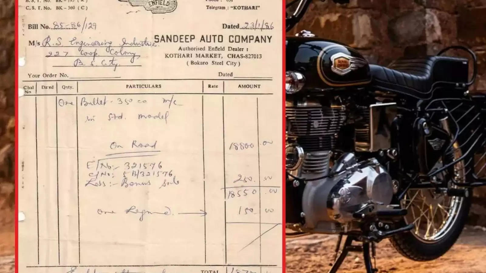 Royal Enfield Price in 1986