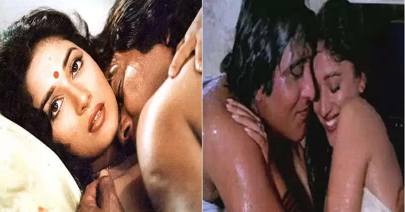 Madhuri Dixit vinod Kissing Scene