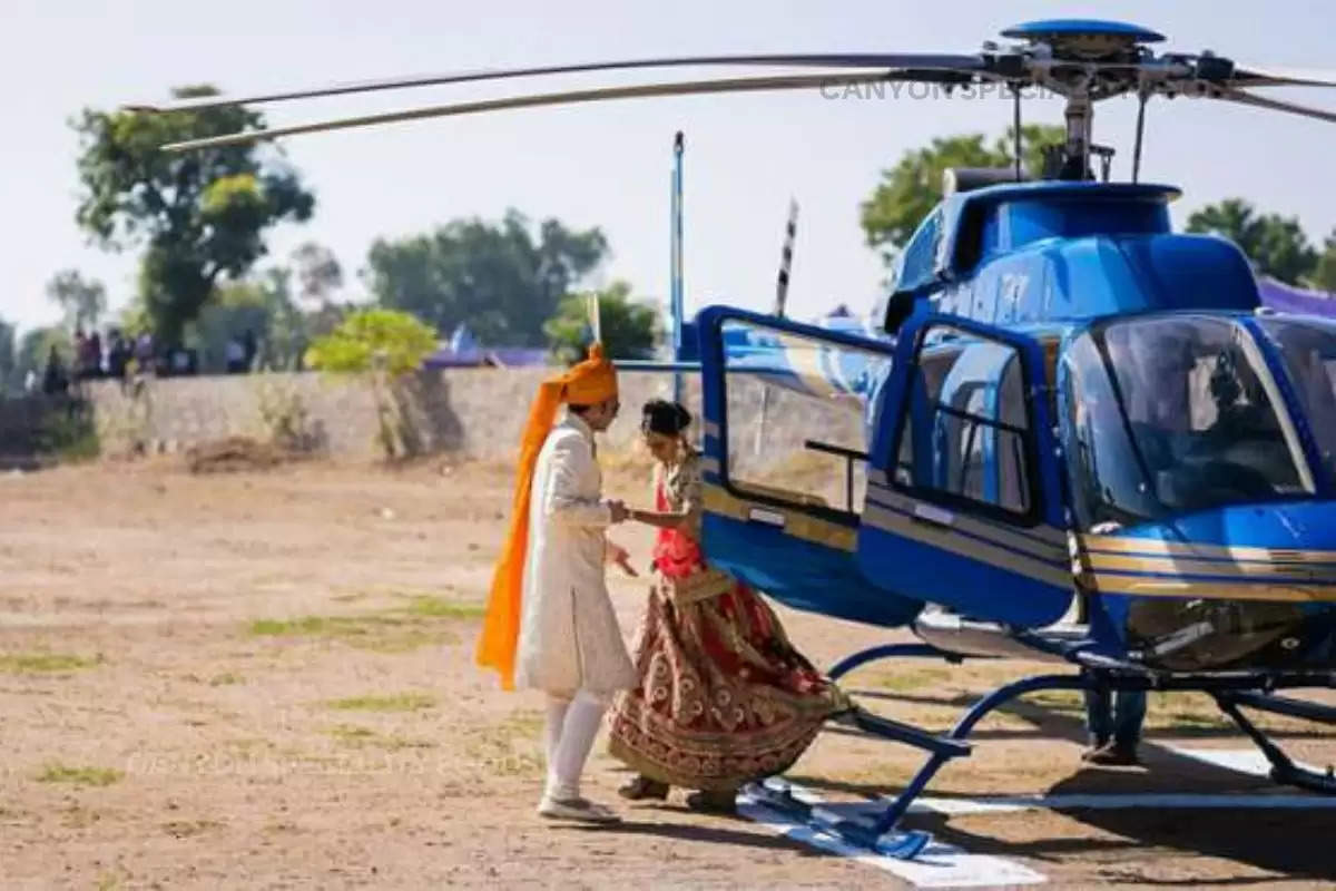 helicopter booking price for marriage