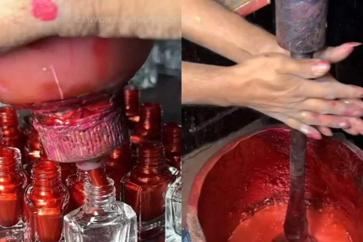 nail polish making viral video