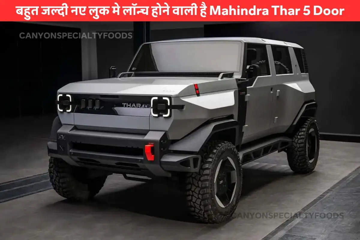 Upcoming Mahindra Thar five Door