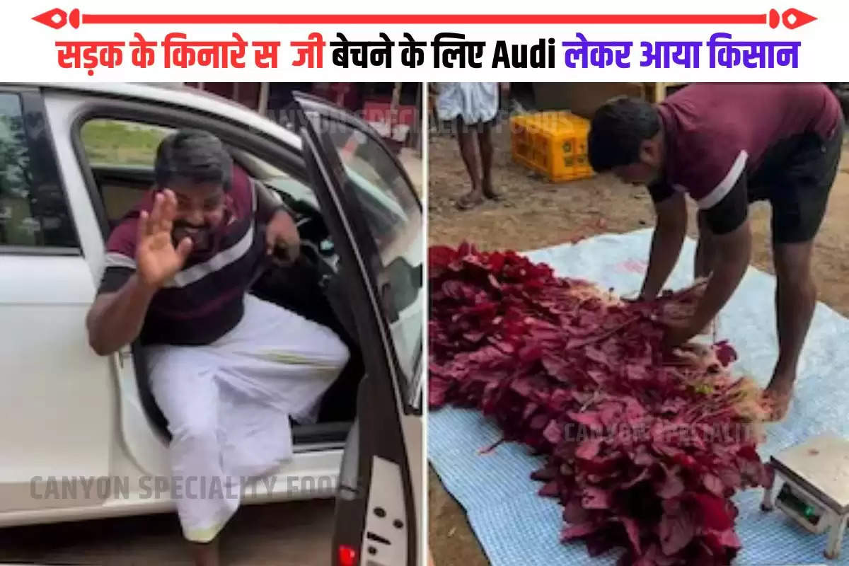 Indian Farmer Selling Vegetables