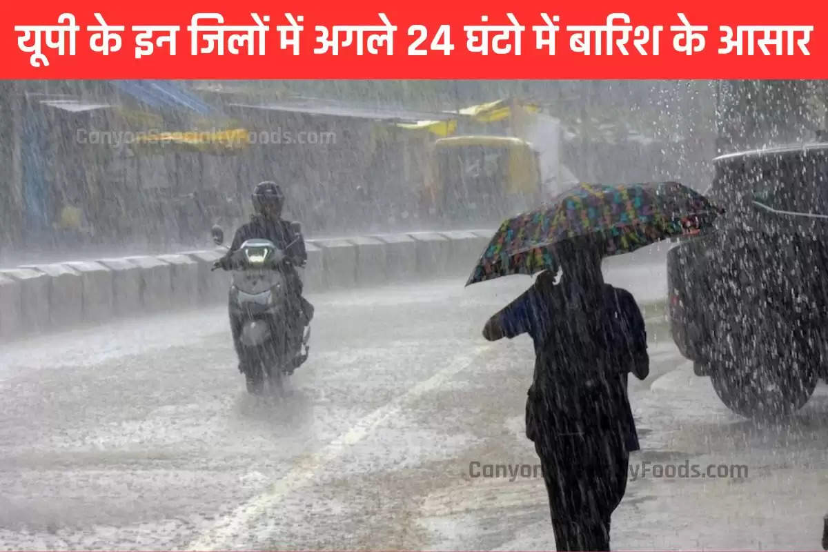 यूपी के इन जिलों में अगले 24 घंटो में बारिश के आसार