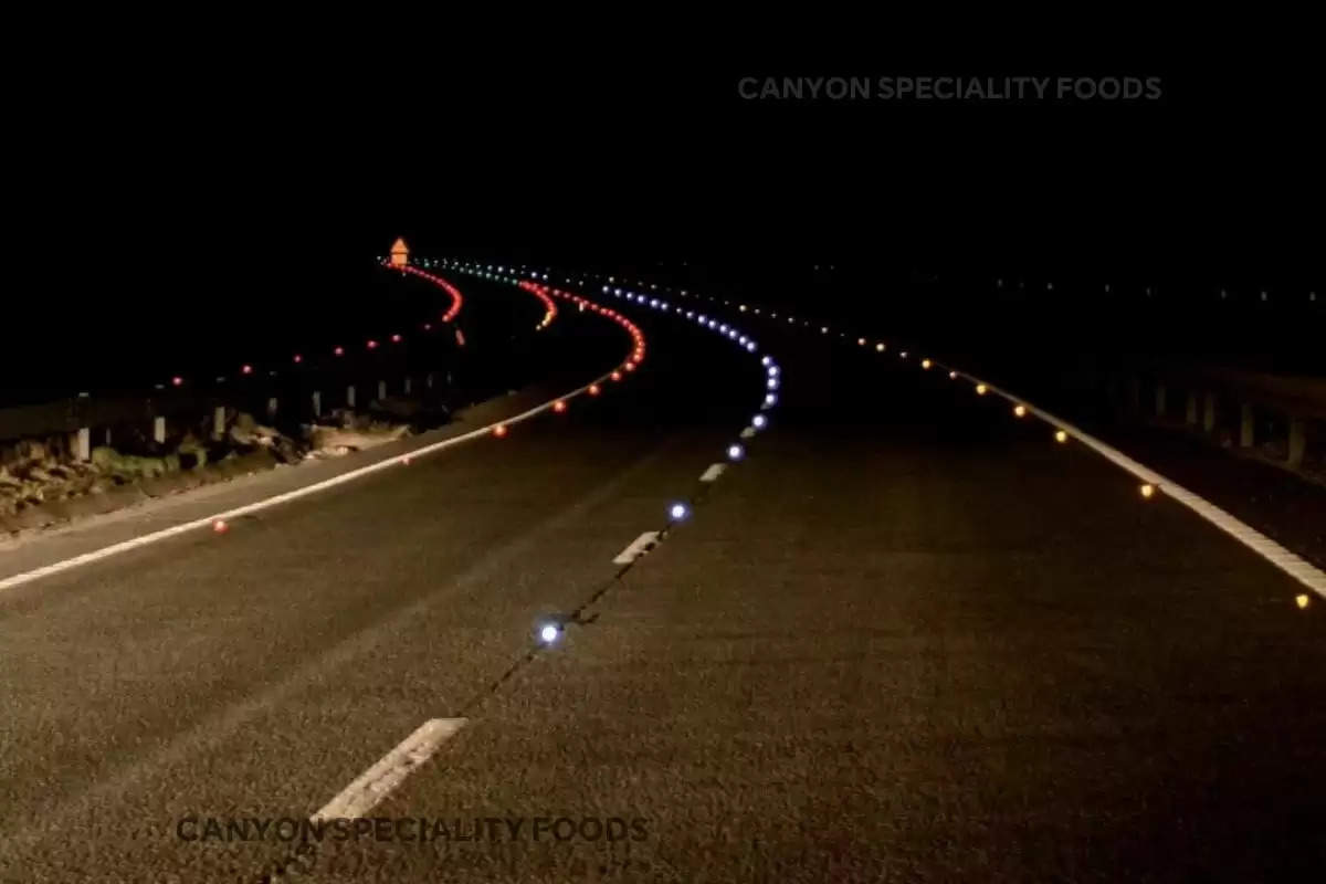 Light Reflector on road