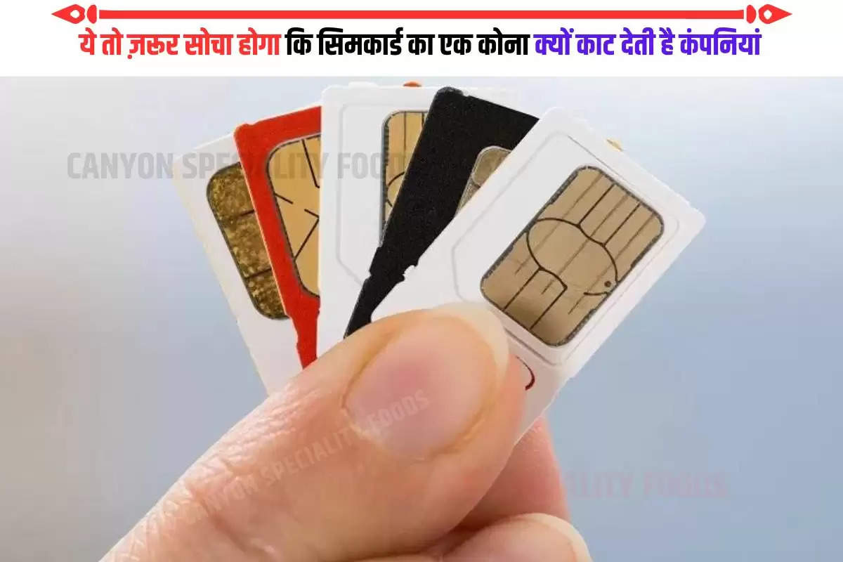 unique cut shape of sim card