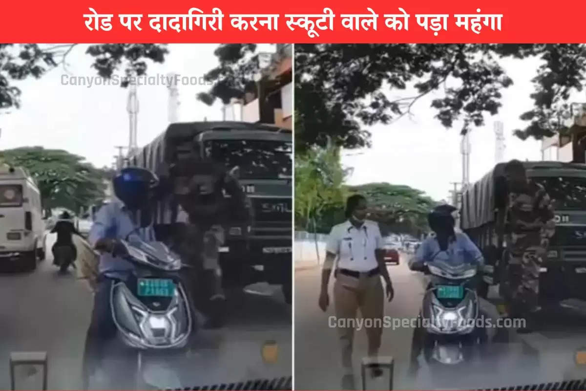 army-man-slaps-electric-scooter-rider