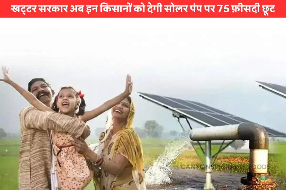 haryana solar pump subsidy scheme 2024